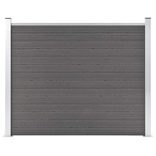 Vidaxl schuttingpaneel 180x146 cm hkc grijs