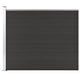 VidaXL Schuttingpaneel 175x146 cm HKC zwart
