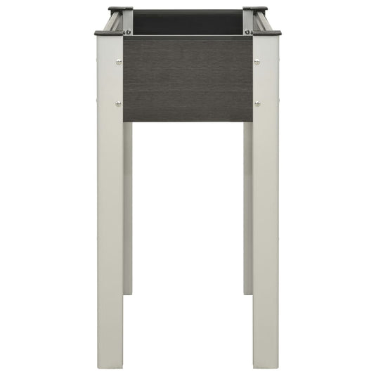 Vidaxl plantenbak verhoogd 75x40x75 cm hkc grijs