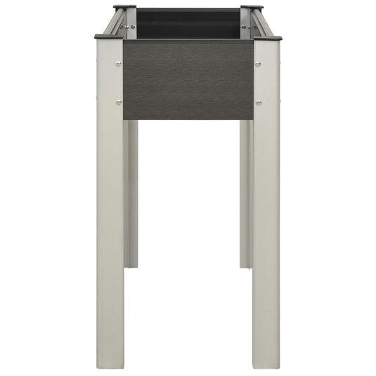 Vidaxl plantenbak verhoogd 100x40x75 cm hkc grijs