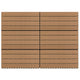 Vidaxl terrastegels 6 st 60x30 cm 1,08 m² hkc bruin