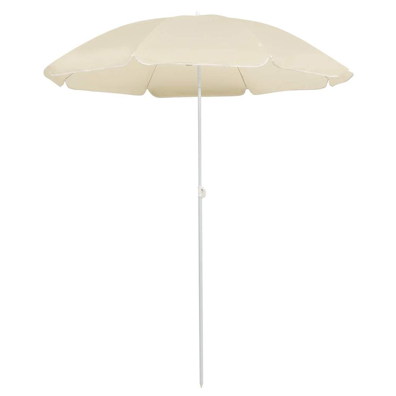 Afbeelding laden in galerijviewer, Vidaxl parasol met stalen paal 180 cm zandkleurig
