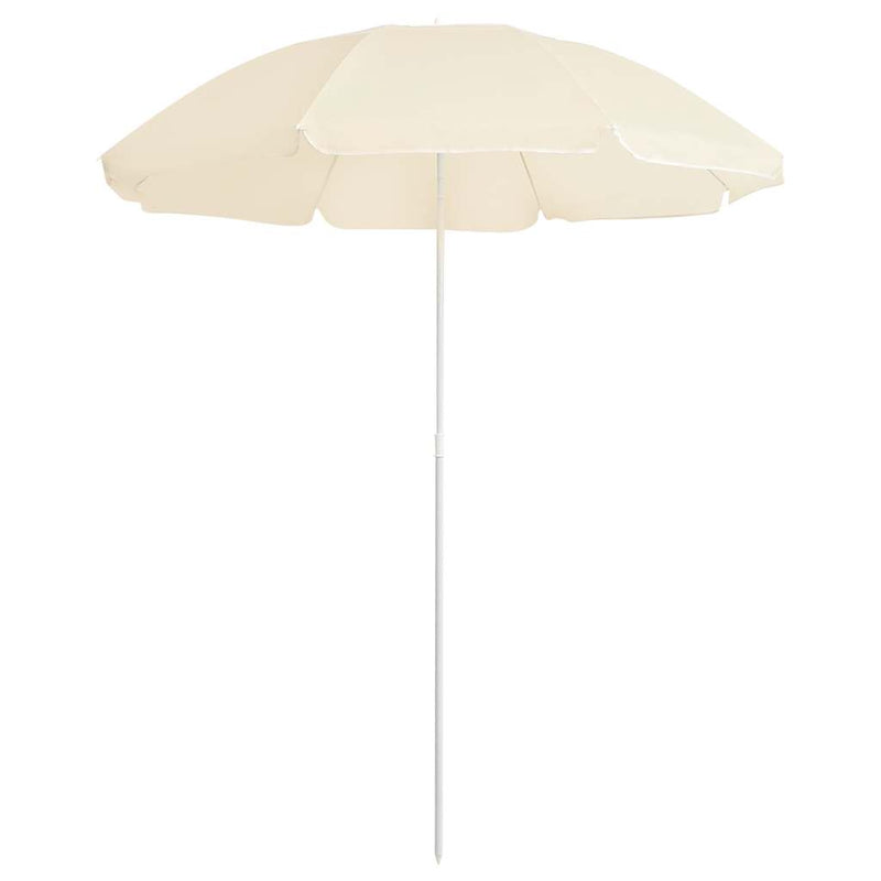 Load image into Gallery viewer, Vidaxl parasol met stalen paal 180 cm zandkleurig
