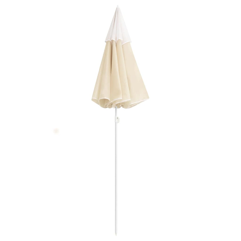 Load image into Gallery viewer, Vidaxl parasol met stalen paal 180 cm zandkleurig
