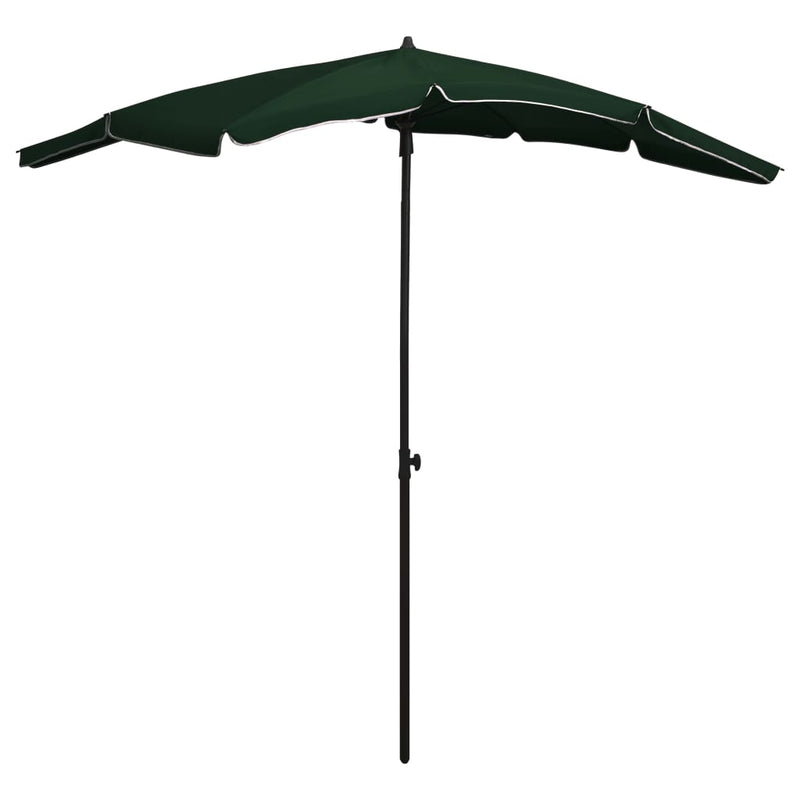 Load image into Gallery viewer, Vidaxl parasol met paal 200x130 cm groen
