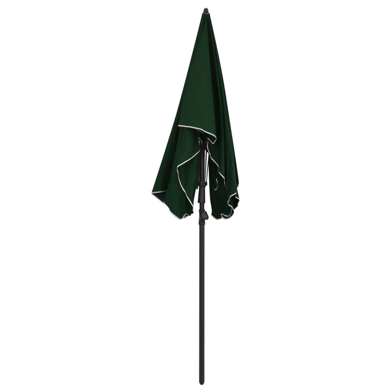 Load image into Gallery viewer, Vidaxl parasol met paal 200x130 cm groen
