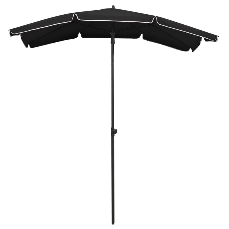 Load image into Gallery viewer, Vidaxl parasol met paal 200x130 cm zwart
