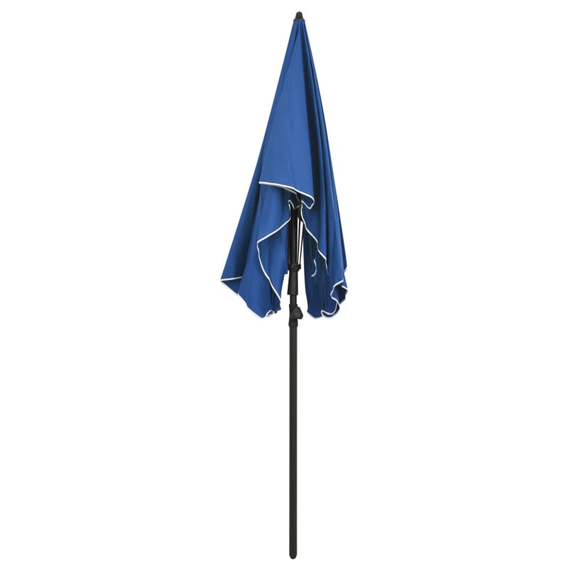 Load image into Gallery viewer, Vidaxl parasol met paal 200x130 cm azuurblauw

