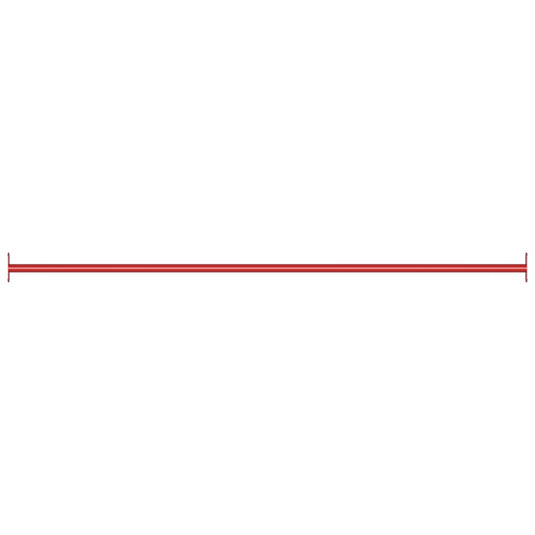 Vidaxl rekstok 125 cm staal rood