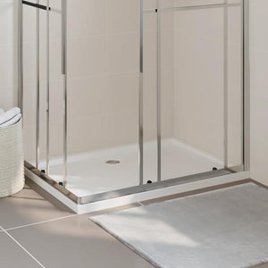 Vidaxl douchebak rechthoekig 80x110 cm abs wit