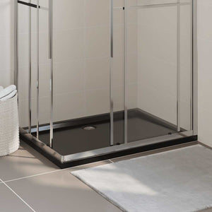 Vidaxl douchebak rechthoekig 80x120 cm abs zwart