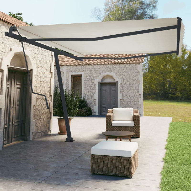Load image into Gallery viewer, VidaXL Luifelpaalset 450x245 cm ijzer antracietkleurig
