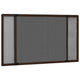 Vidaxl raamhor uitschuifbaar (75-143)x50 cm bruin