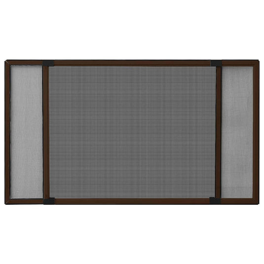 Vidaxl raamhor uitschuifbaar (75-143)x50 cm bruin