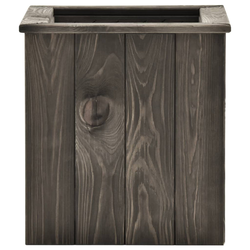 Load image into Gallery viewer, VidaXL Plantenbak verhoogd 38x41x40 cm massief grenenhout donkergrijs
