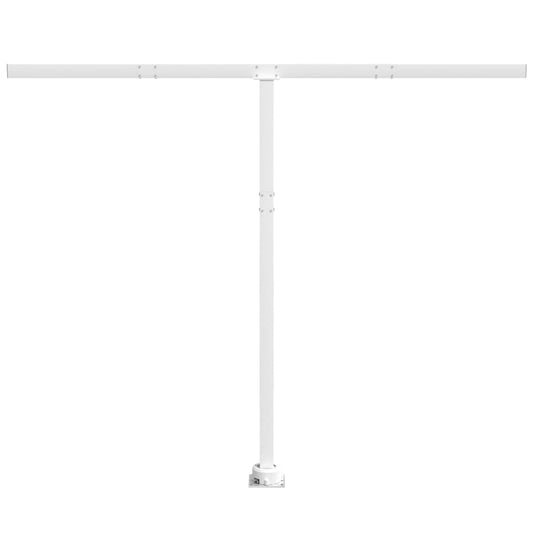 Vidaxl luifelpaalset 300x245 cm ijzer wit