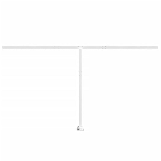 VidaXL Luifelpaalset 450x245 cm ijzer wit