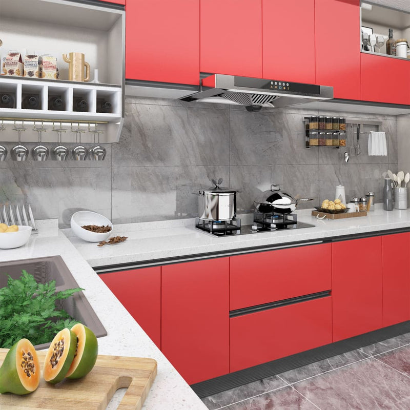 Load image into Gallery viewer, Vidaxl meubelfolies zelfklevend 2 st 500x90 cm pvc rood
