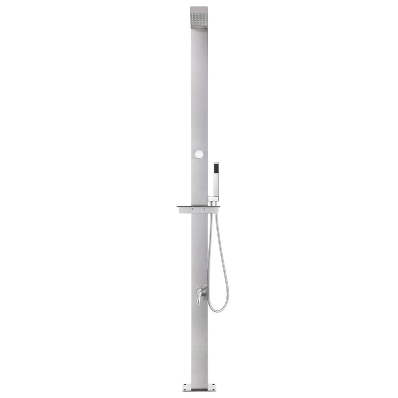 Load image into Gallery viewer, Vidaxl buitendouche 220 cm roestvrij staal

