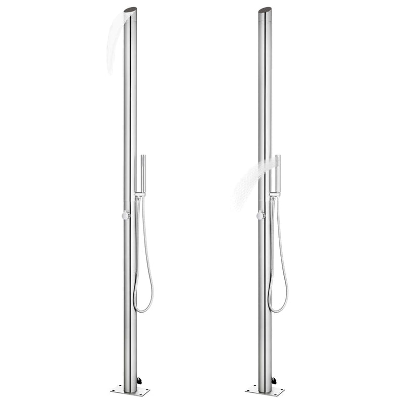 Load image into Gallery viewer, Vidaxl buitendouche 220 cm roestvrij staal
