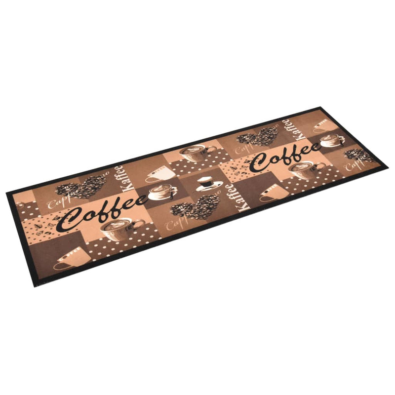 Load image into Gallery viewer, Vidaxl keukenmat wasbaar coffee 45x150 cm bruin
