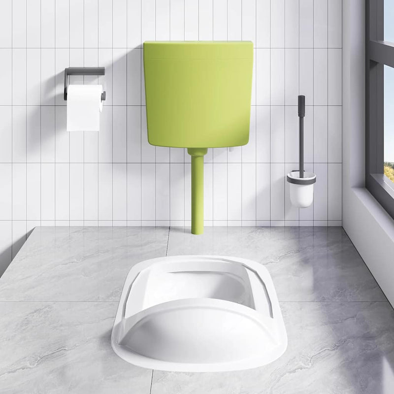 Load image into Gallery viewer, Vidaxl toiletstortbak met watertoevoer onderin 3 6 l olijfgroen
