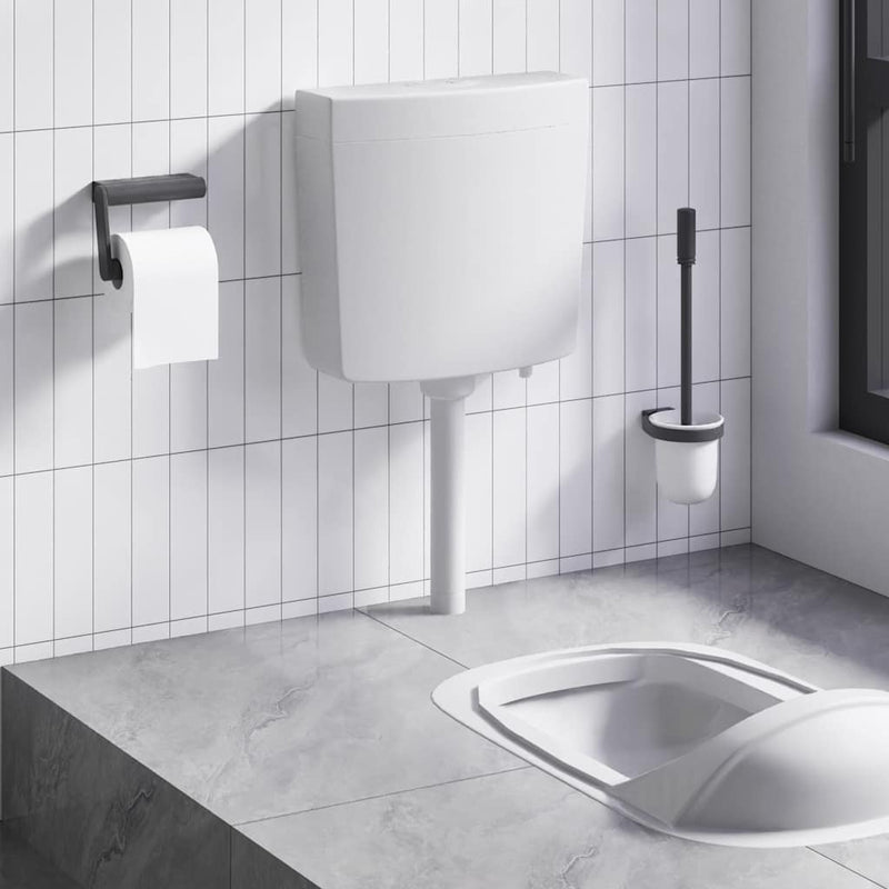 ギャラリービューアに画像をロードする, Vidaxl toiletstortbak met watertoevoer onderin 3 6 l grijs

