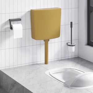 Vidaxl toiletstortbak met watertoevoer onderin 3 6 l currygeel