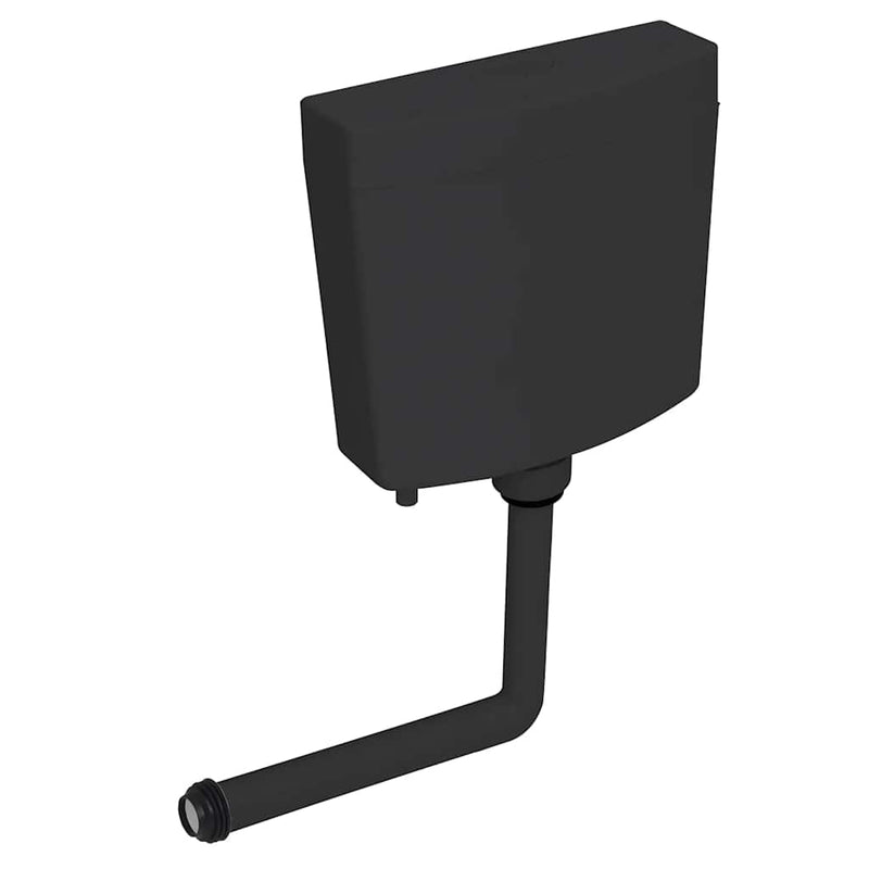 Load image into Gallery viewer, Vidaxl toiletstortbak met watertoevoer onderin 3 6 l zwart
