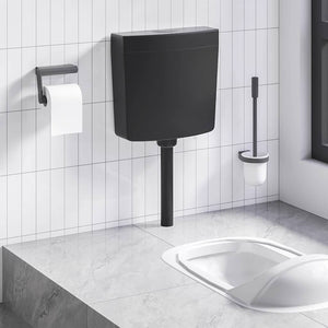 Vidaxl toiletstortbak met watertoevoer onderin 3 6 l zwart