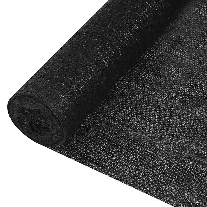 Afbeelding laden in galerijviewer, Vidaxl privacynet 195 g m² 1x50 m hdpe zwart
