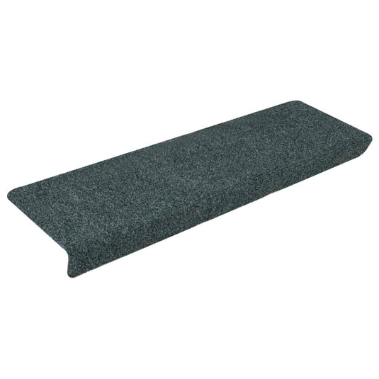 Vidaxl trapmatten zelfklevend 15 stuks 65x21x4 cm groen rechthoekige rand