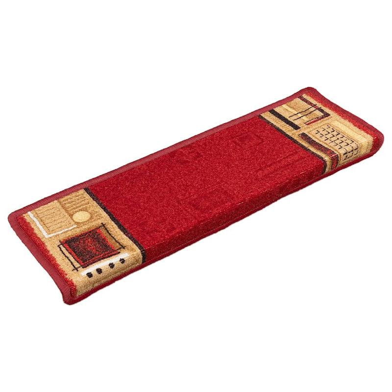 Load image into Gallery viewer, Vidaxl trapmatten zelfklevend 15 st 65x21x4 cm rood

