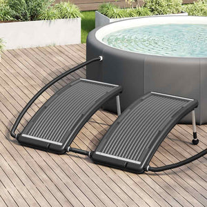 Vidaxl zwembadverwarmingspaneel solar 2 st gebogen 110x65 cm
