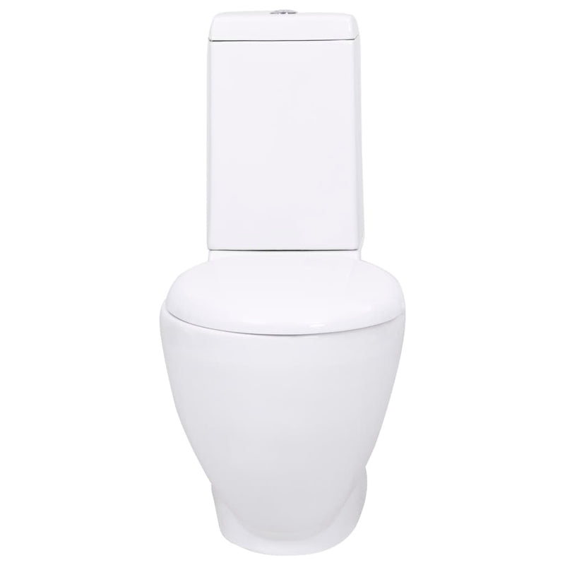 Load image into Gallery viewer, VidaXL Toilet rond afvoer onder keramiek wit

