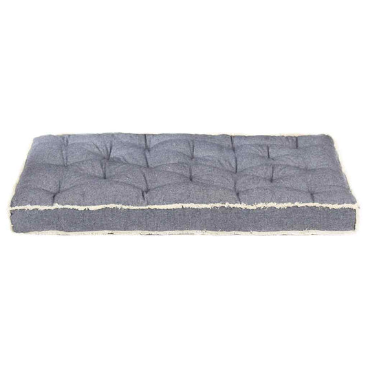 Vidaxl bankkussen pallet 120x80x10 cm blauw