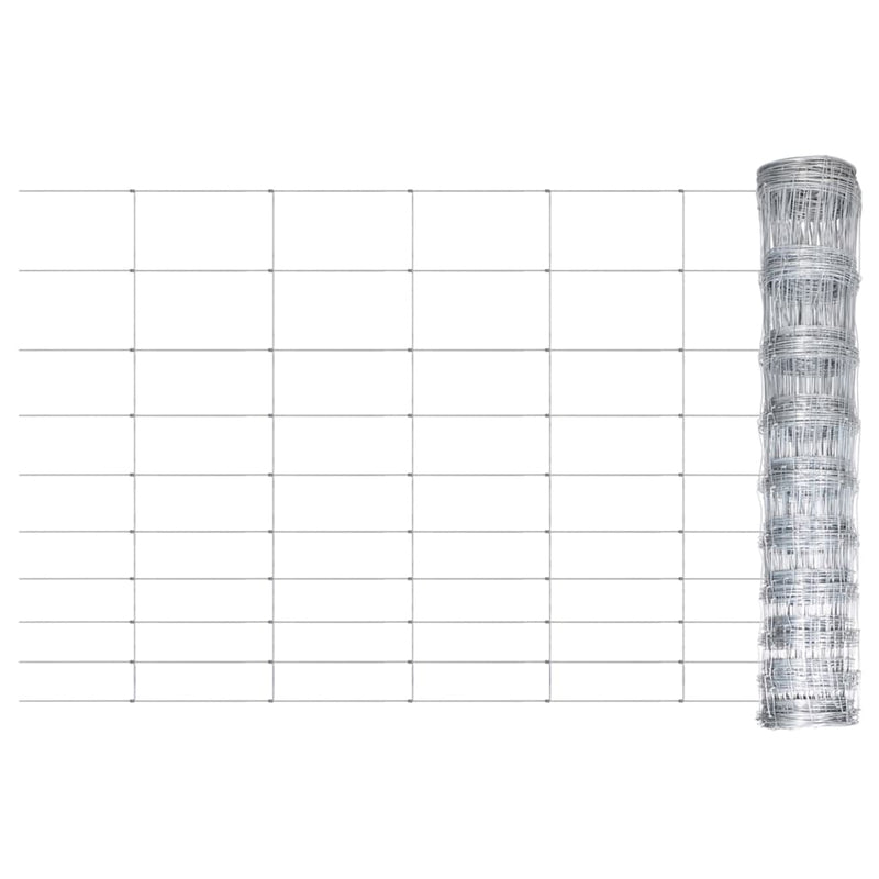 Load image into Gallery viewer, Vidaxl hek 50x1,2 m gegalvaniseerd staal zilverkleurig
