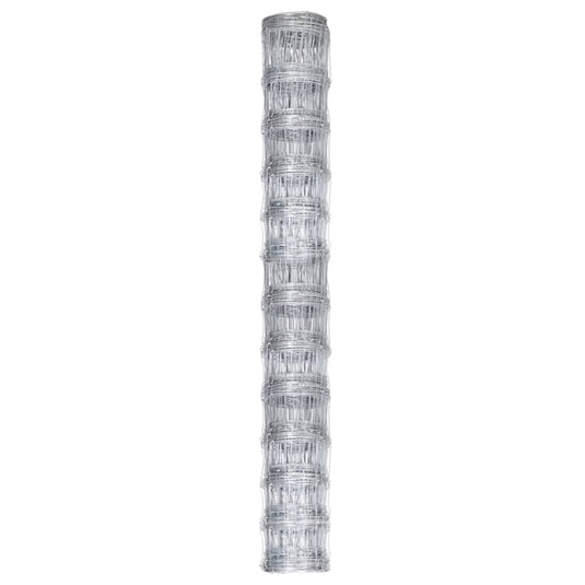 Vidaxl hek 50x1,25 m gegalvaniseerd staal zilverkleurig