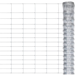 Vidaxl hek 50x1,6 m gegalvaniseerd staal zilverkleurig