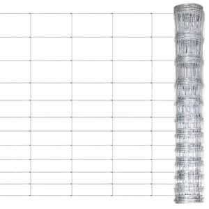 Vidaxl hek 50 m 150 cm gegalvaniseerd staal zilverkleurig