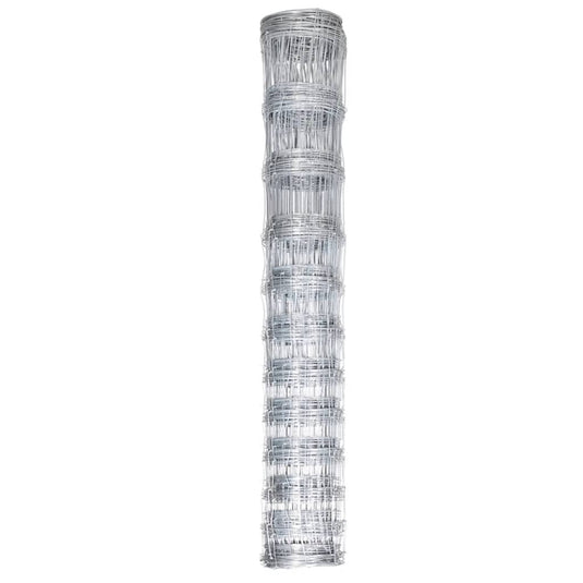 Vidaxl hek 50 m 150 cm gegalvaniseerd staal zilverkleurig