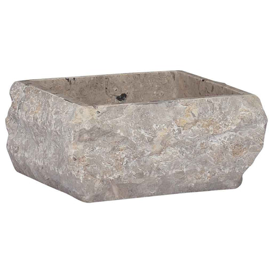 Vidaxl gootsteen 30x30x13 cm marmer grijs
