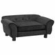 Vidaxl hondenbank 72x45x30 cm pluche donkergrijs