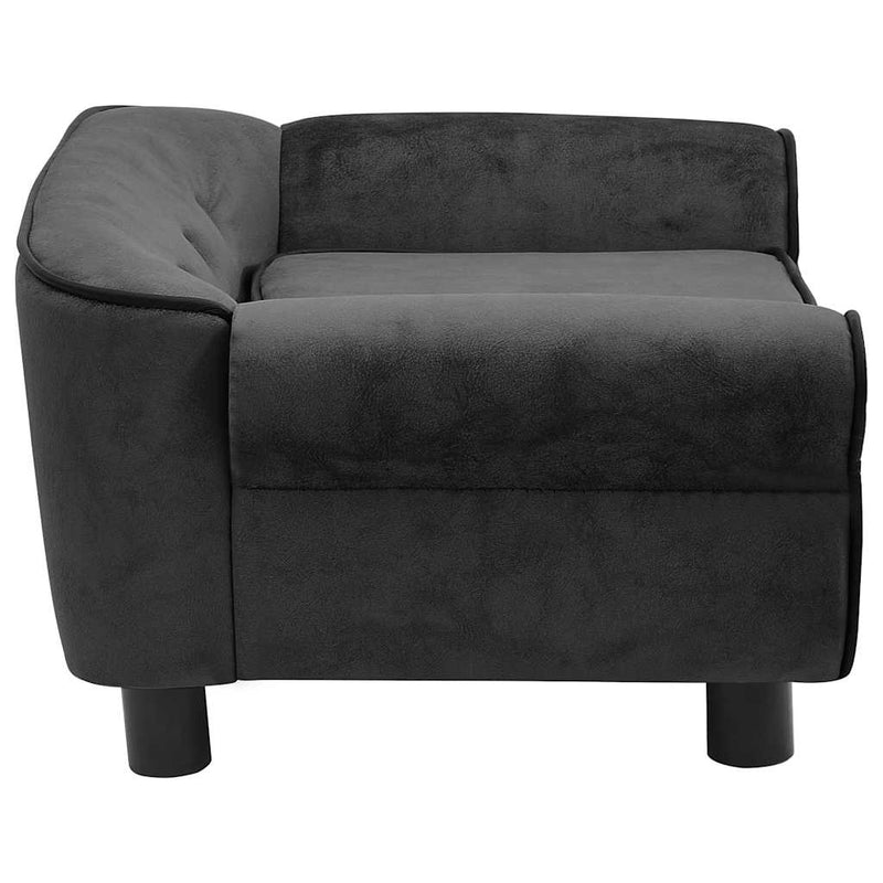 Load image into Gallery viewer, Vidaxl hondenbank 72x45x30 cm pluche donkergrijs
