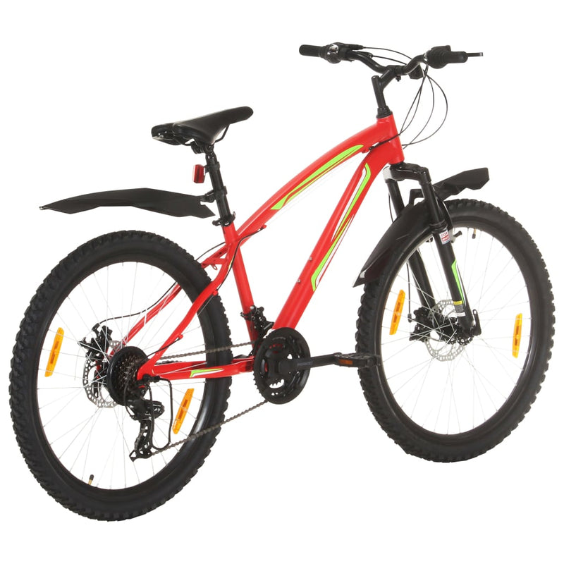 Load image into Gallery viewer, VidaXL Mountainbike 21 versnellingen 26 inch wielen 42 cm rood
