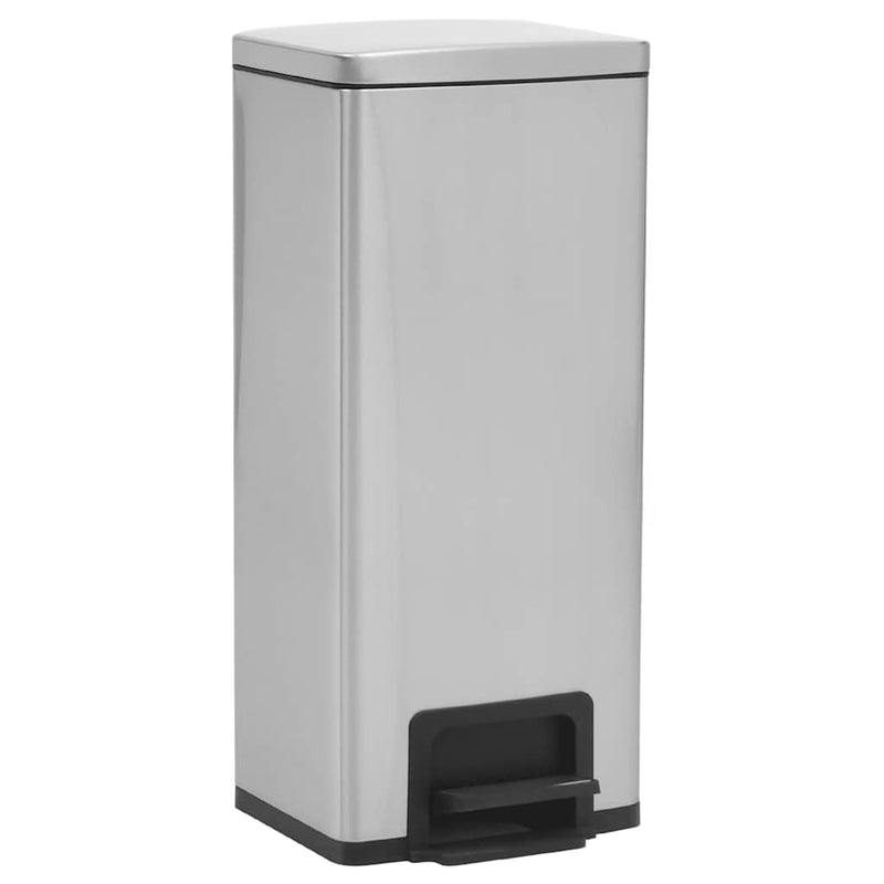 Load image into Gallery viewer, Vidaxl pedaalemmer met anti-vingerafdruk 30 l rvs zilverkleurig
