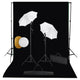 Vidaxl fotostudioset met lampen, paraplu's, achtergrond en reflector