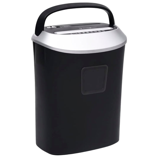 Vidaxl papierversnipperaar 10 pagina's crosscut zwart