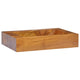 Vidaxl wastafel 50x35x10 cm massief teakhout