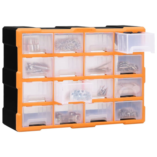 Vidaxl organiser met 16 medium lades 52x16x37 cm